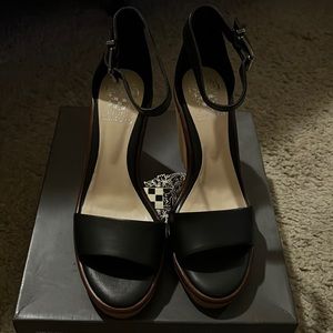 Vince Camuto Black Wedges